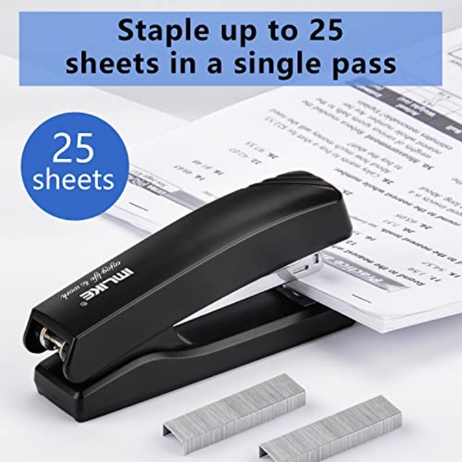 Desktop Office Stapler with 20 - مراجعة Stapler Half Strip وسعره