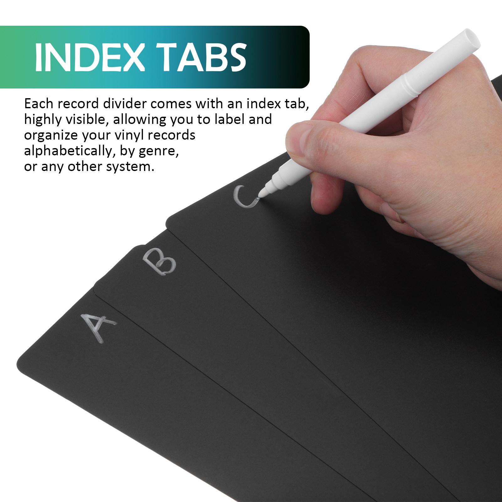 20Pcs Index Card Dividers Alph - مراجعة Card Index Box وسعره