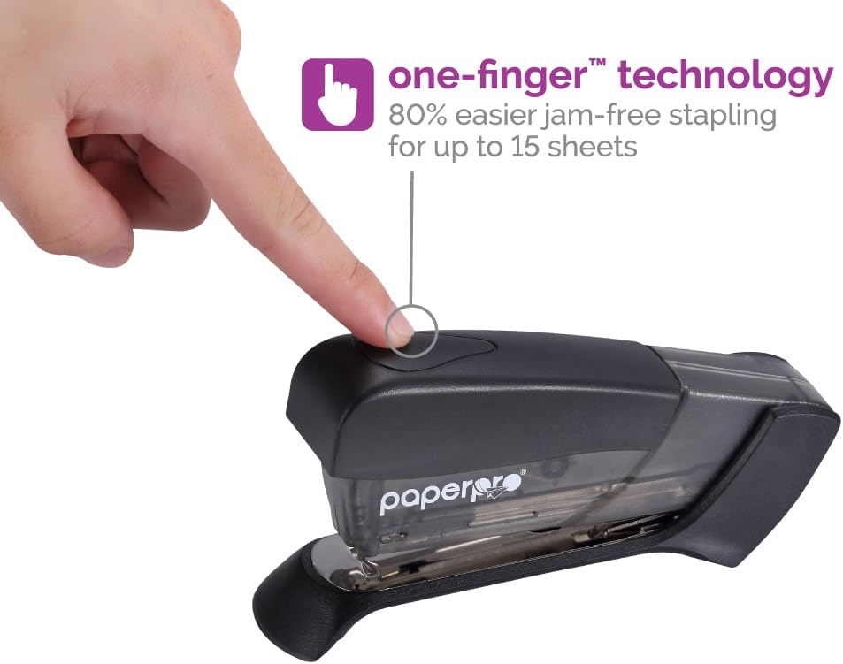 Compact Desktop Stapler, One F - مراجعة Stapler Half Strip وسعره