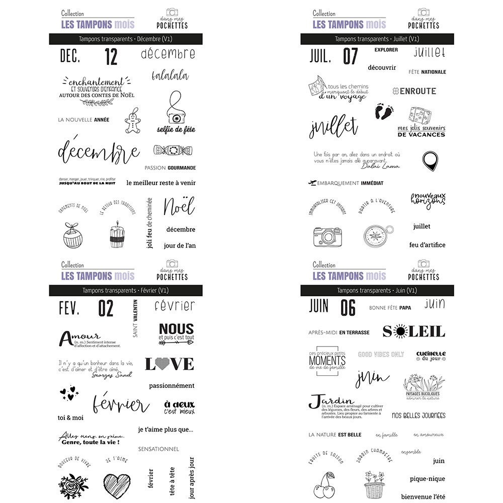 French Month Themed Clear Stam - مراجعة Rubber Date Stamp وسعره