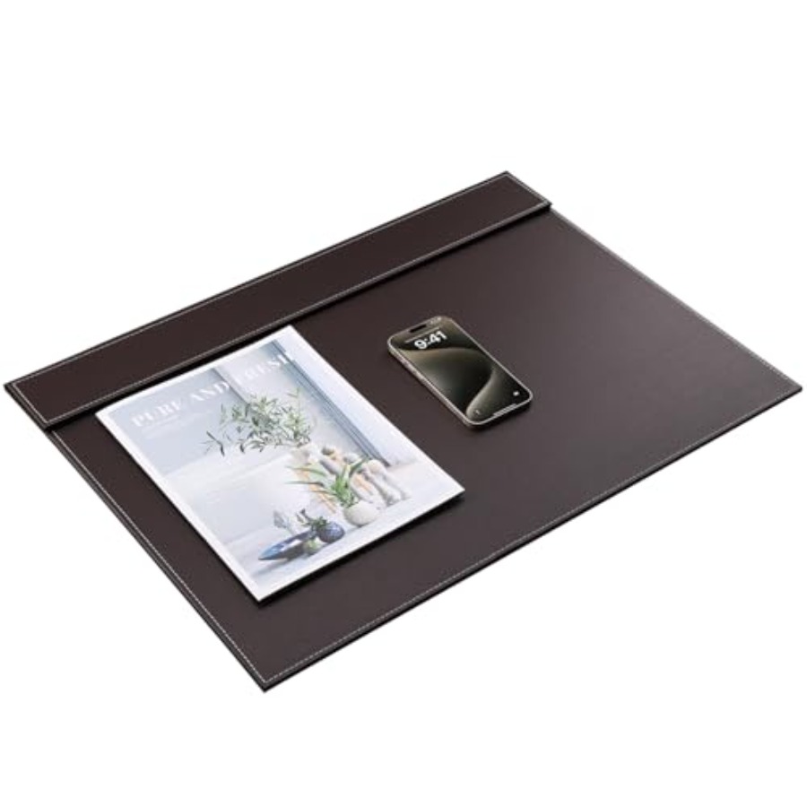 Ultra-Smooth PU Leather Desk P - مراجعة Leather Desk Pad وسعره