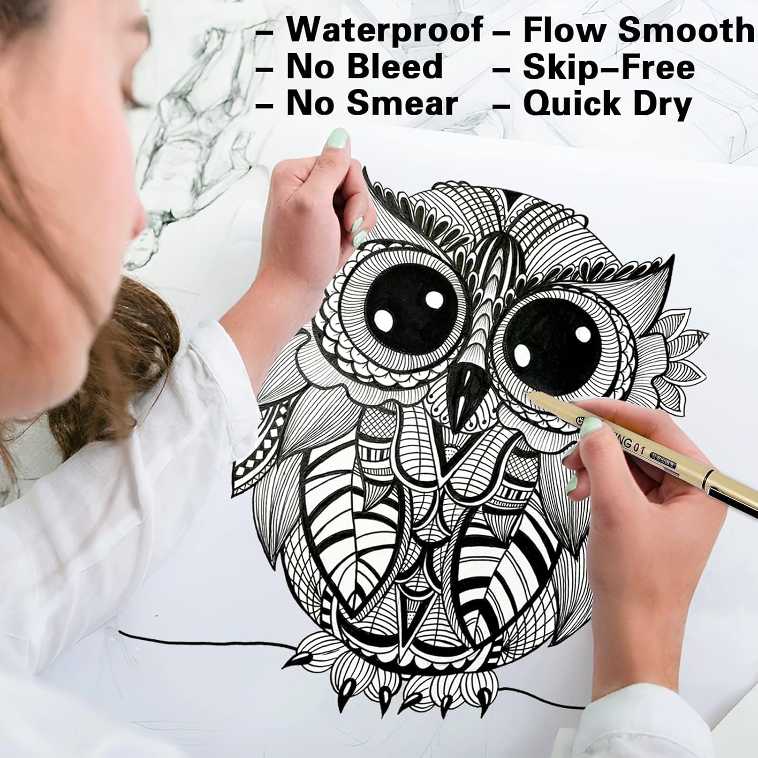 12 Black Fine Line Drawing Pen - مراجعة Archive Box Set وسعره