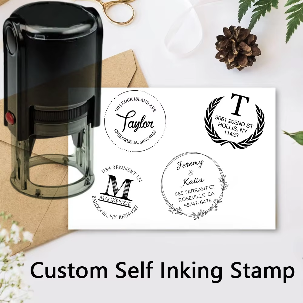 Custom Stamp Personalized Self - مراجعة Rubber Date Stamp وسعره