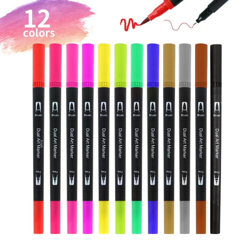 12 Colors Artist Coloring Mark - مراجعة Correction Pen Fine وسعره