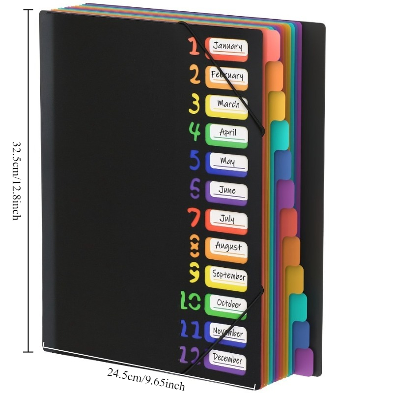 1Pc Black/White Cover Multi-La - مراجعة Tab Divider A4 وسعره