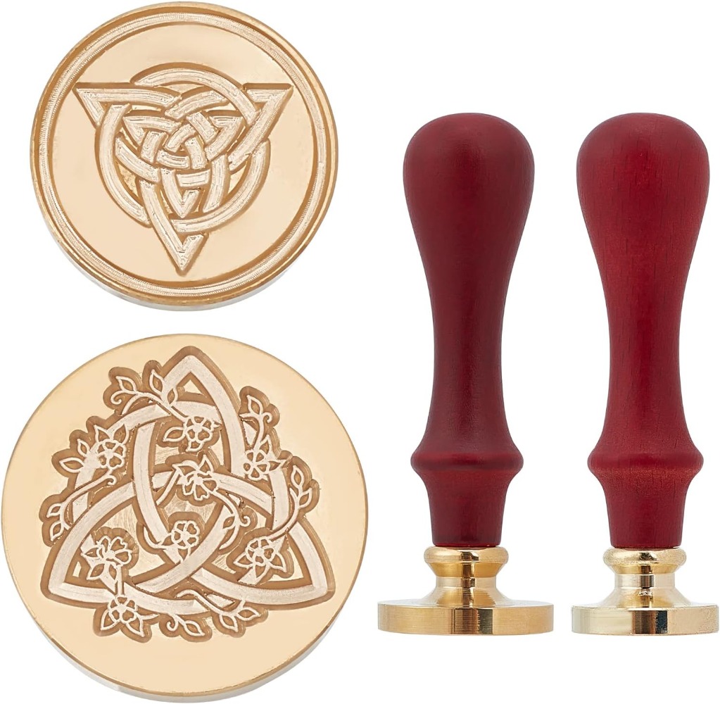 2 Set Celtic Knot Wax Seal Sta - مراجعة Wax Seal Stamp Set وسعره