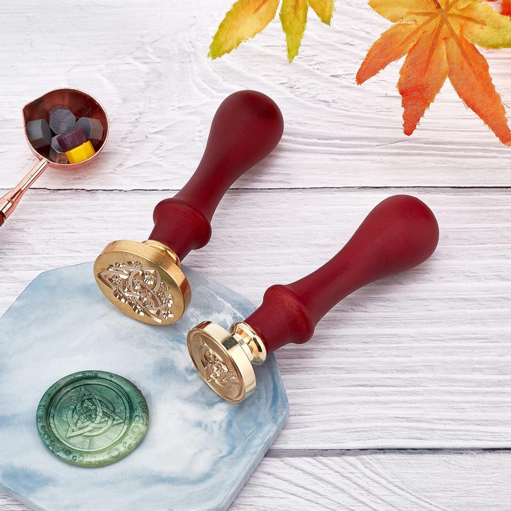 2 Set Celtic Knot Wax Seal Sta - مراجعة Wax Seal Stamp Set وسعره