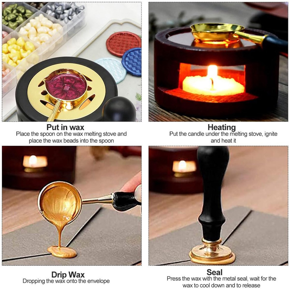 Personalized Wax Seal Stamp Ki - مراجعة Wax Seal Stamp Set وسعره