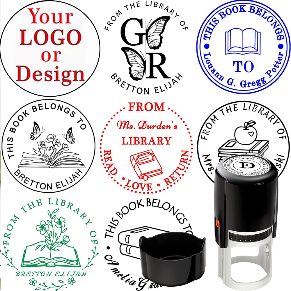 Custom Stamp Personalized Self - مراجعة Rubber Date Stamp وسعره