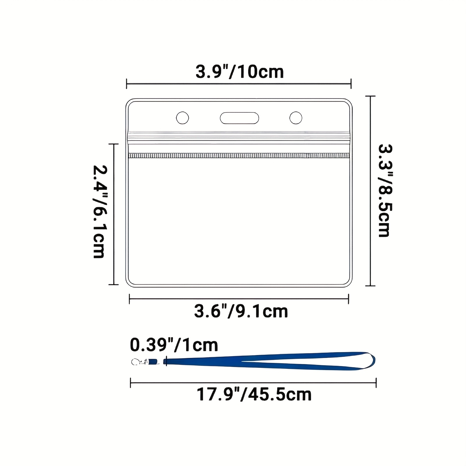 10 sets Transparent PVC ID Car - مراجعة Index Card Holder وسعره