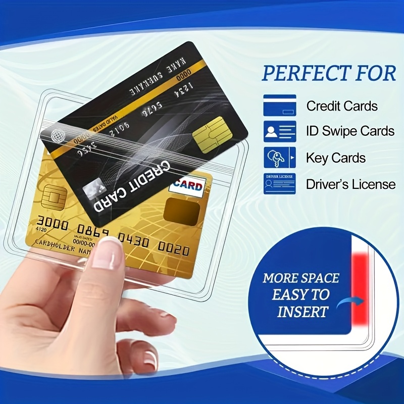 10 sets Transparent PVC ID Car - مراجعة Index Card Holder وسعره