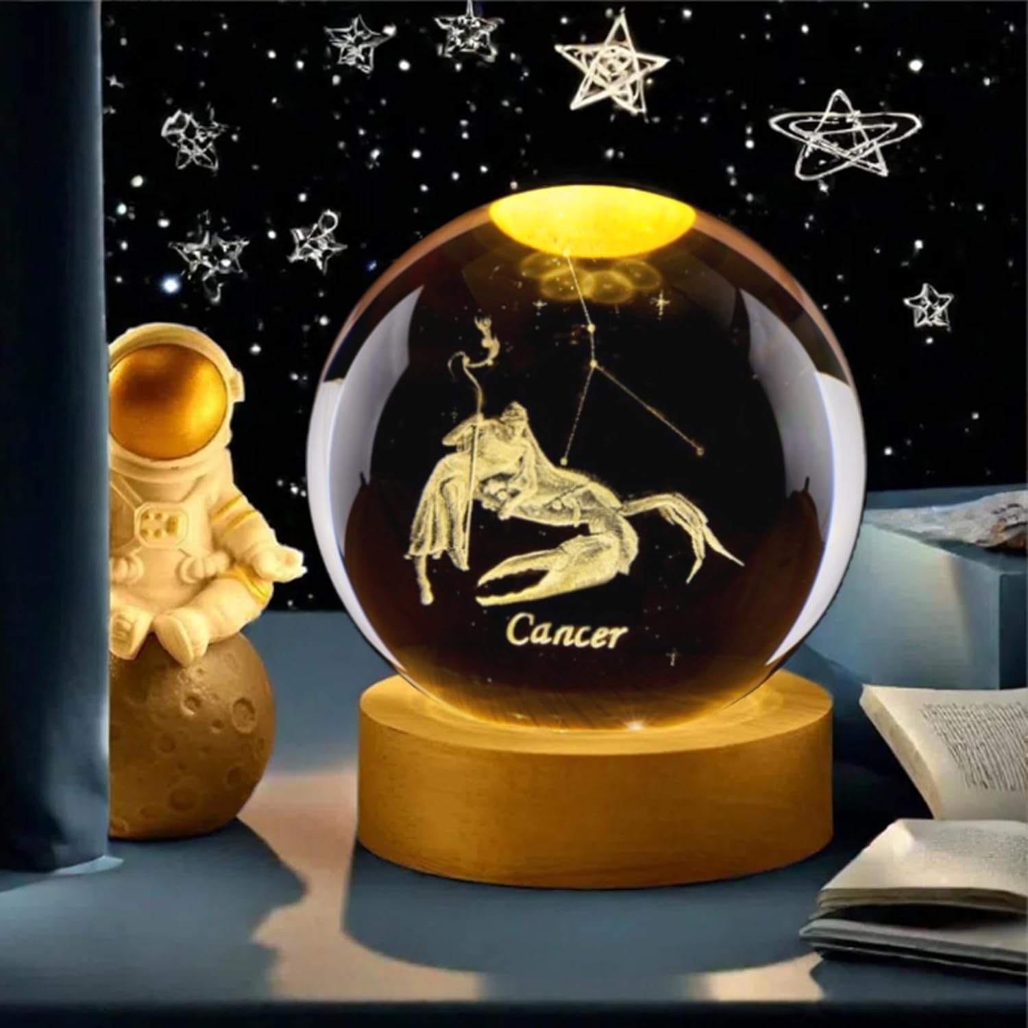 3D Cancer Constellation Crysta - مراجعة Paper Weight Crystal وسعره