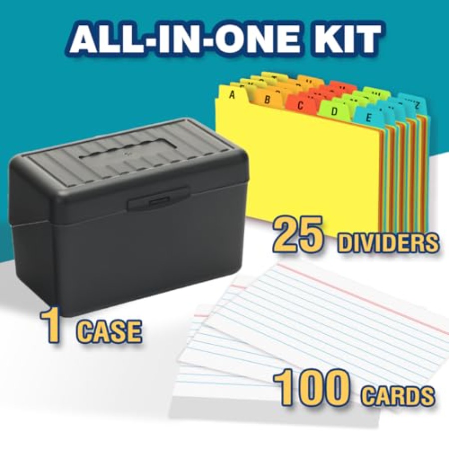 3x5 Index Card Holder with 100 - مراجعة Index Card Holder وسعره