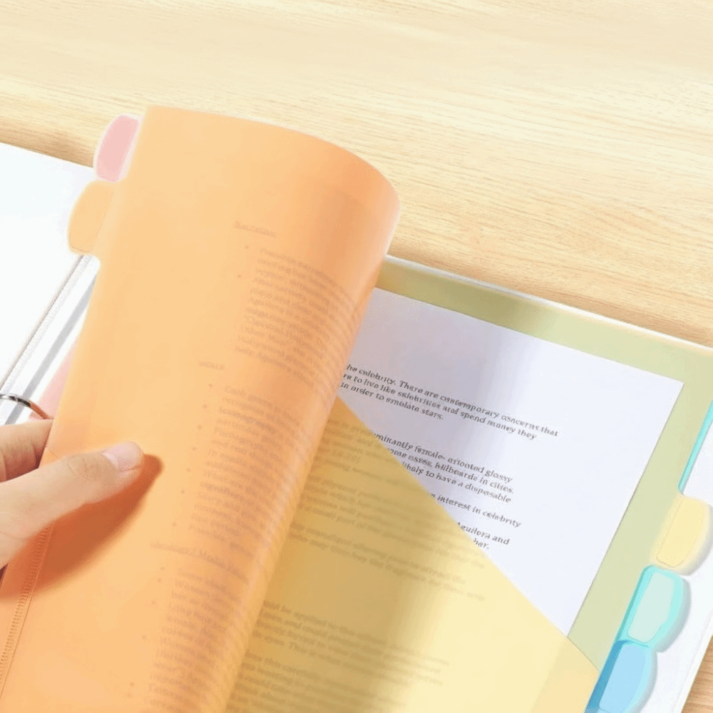 8 pcs A4 Pastel Binder Divider - مراجعة Tab Divider A4 وسعره