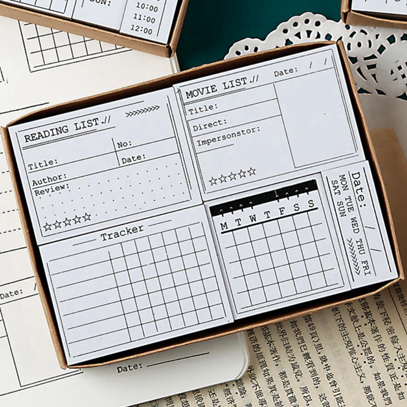 Daily Time Mark Calendar Agend - مراجعة Rubber Date Stamp وسعره