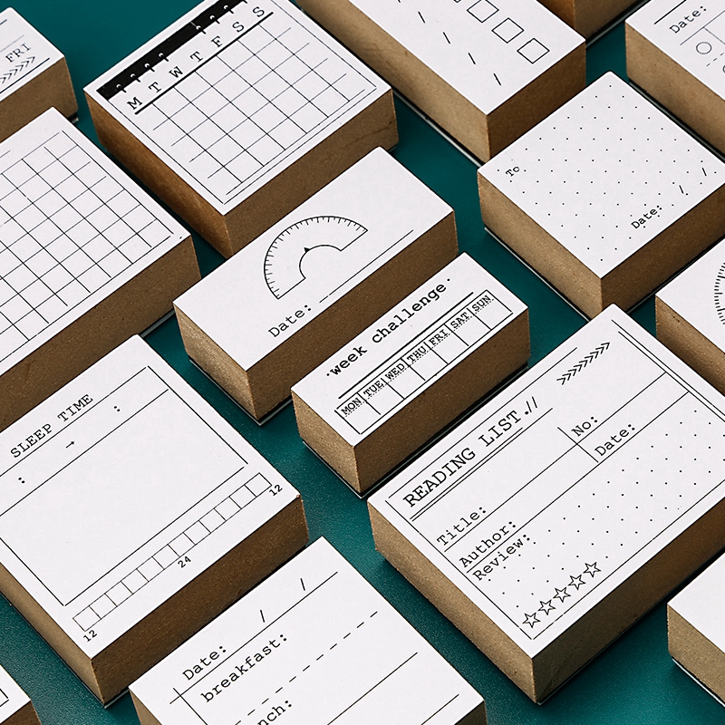 Daily Time Mark Calendar Agend - مراجعة Rubber Date Stamp وسعره