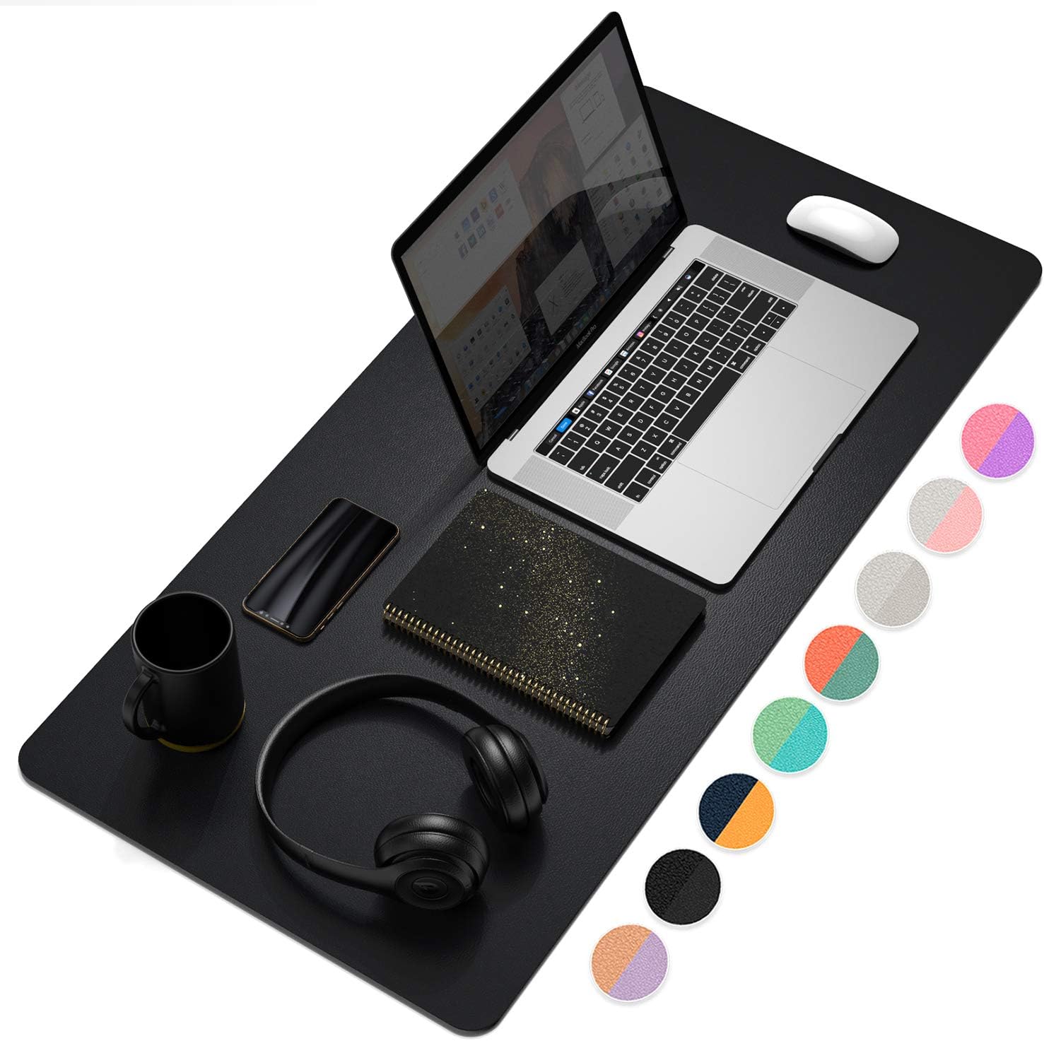 Dual-Sided Desk Pad Protector, - مراجعة Leather Desk Pad وسعره