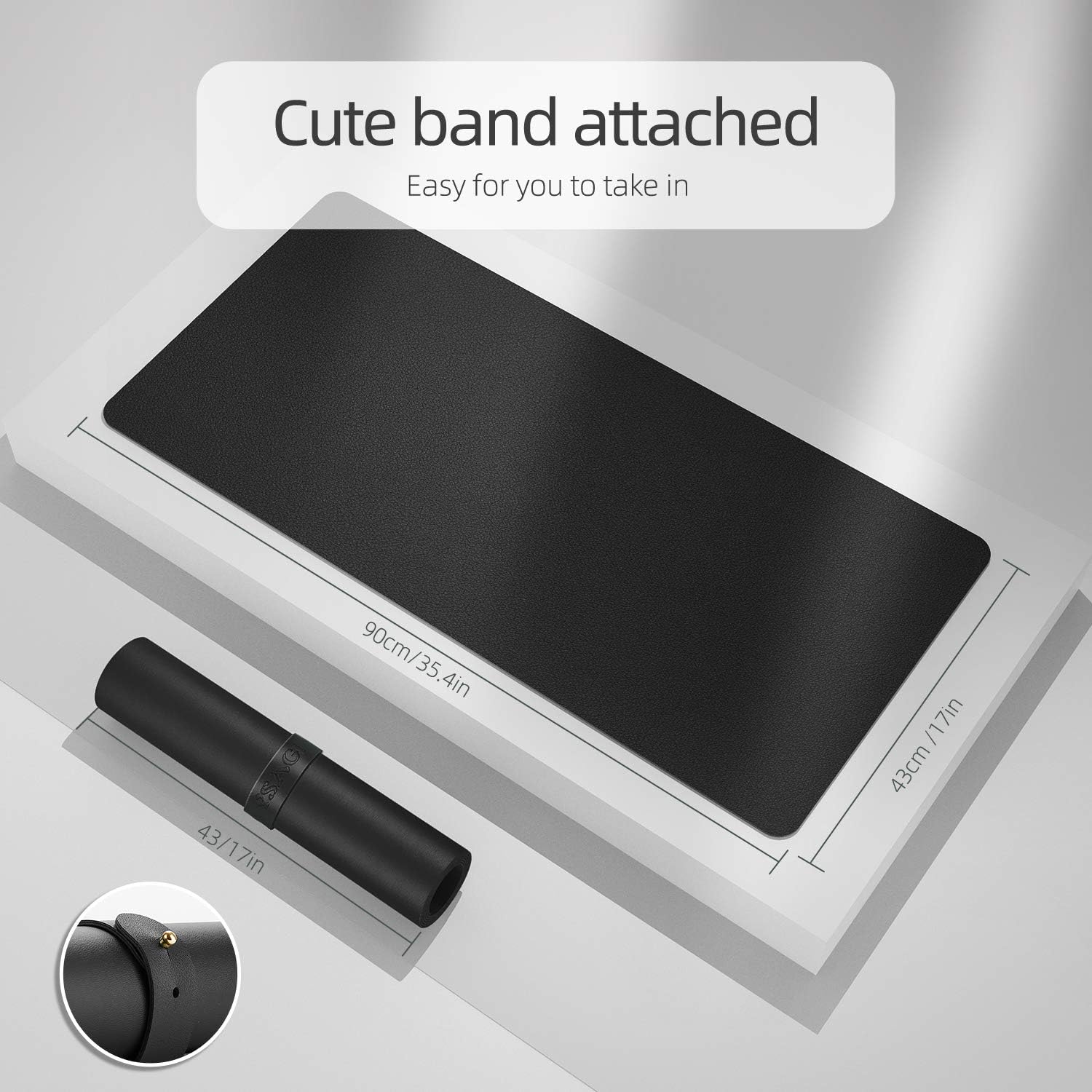 Dual-Sided Desk Pad Protector, - مراجعة Leather Desk Pad وسعره