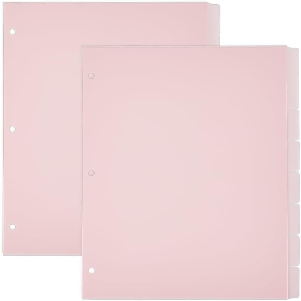 16 Sheets 3 Ring A4 Pink Binde - مراجعة Tab Divider A4 وسعره
