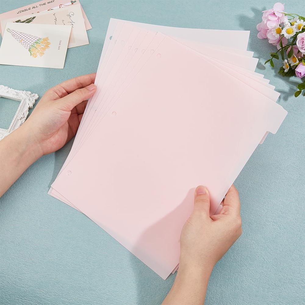 16 Sheets 3 Ring A4 Pink Binde - مراجعة Tab Divider A4 وسعره