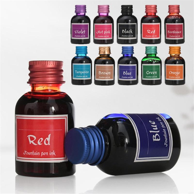 10 Colors 1 Bottle Pure Colorf - مراجعة Fountain Pen Bottled Ink وسعره