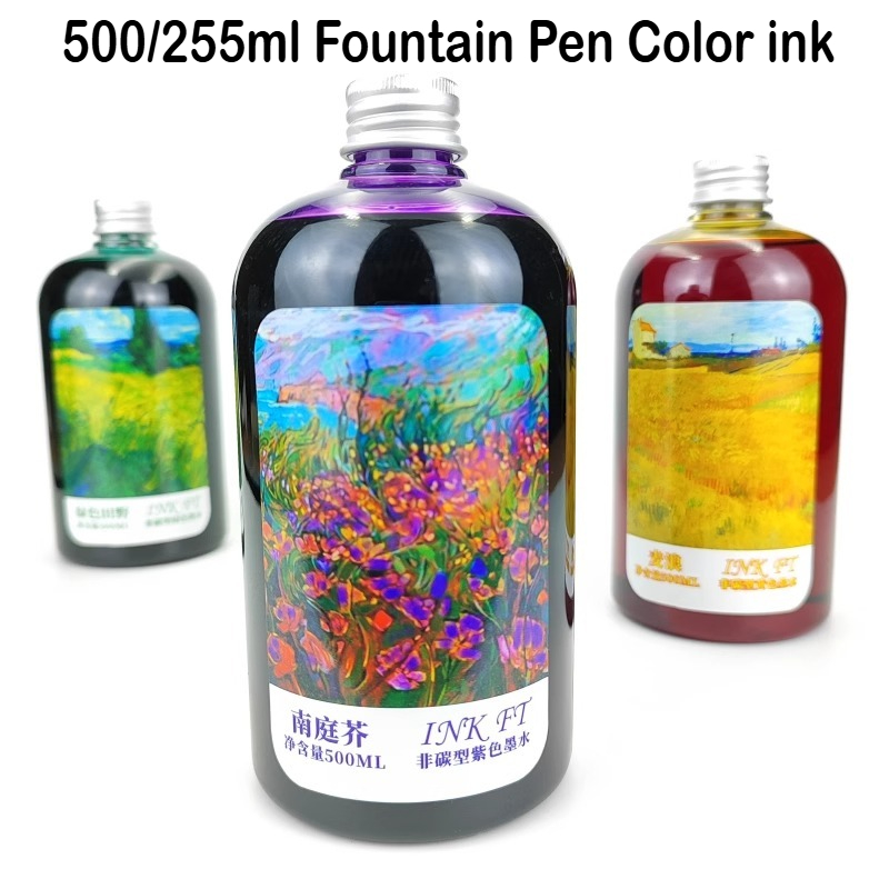 500ml/255/50ml 24 Colors Bottl - مراجعة Fountain Pen Bottled Ink وسعره