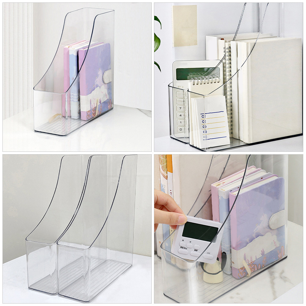 2Pcs Clear File Organizer Desk - مراجعة Magazine Holder Rack وسعره