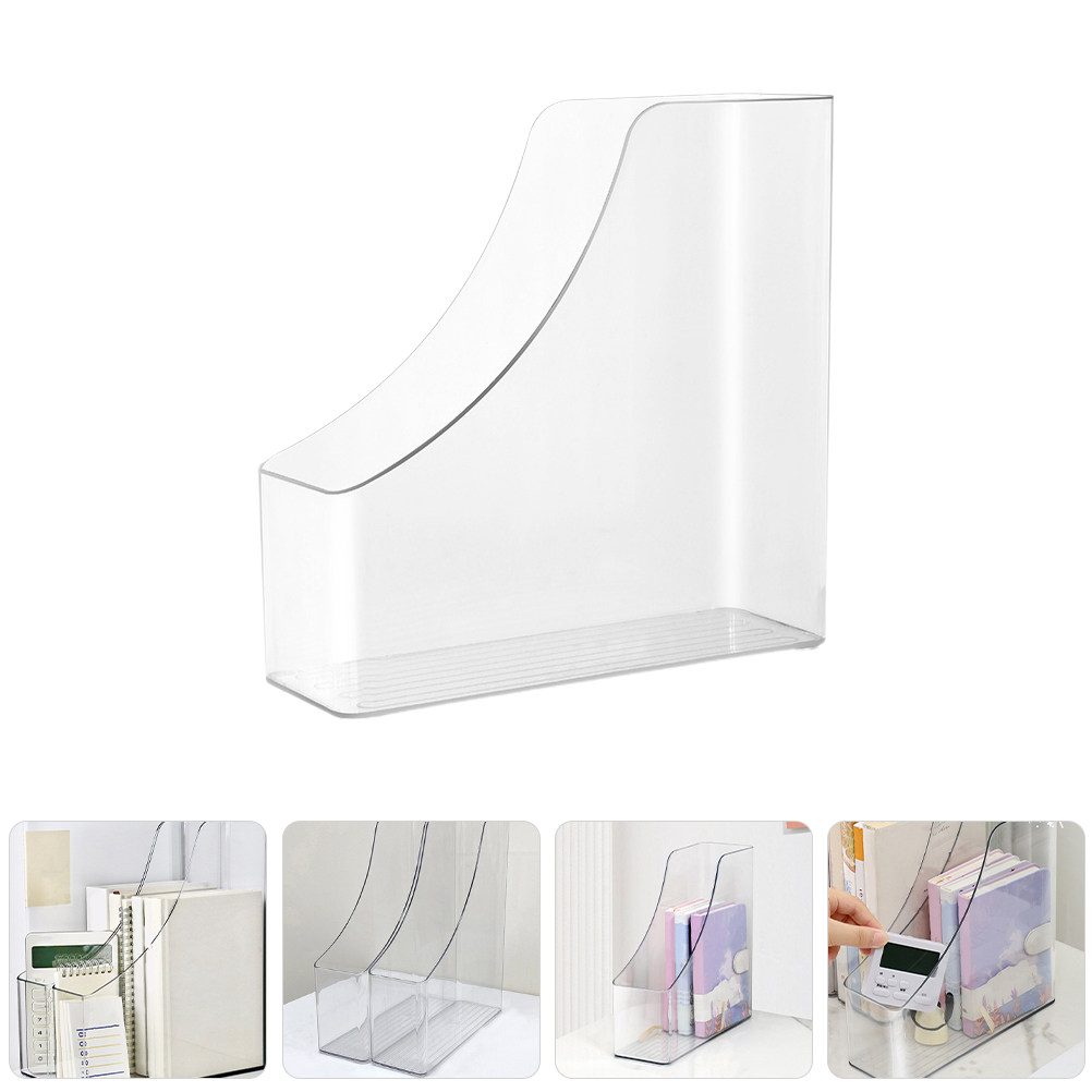 2Pcs Clear File Organizer Desk - مراجعة Magazine Holder Rack وسعره