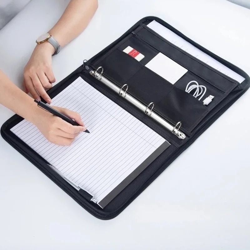 Large Black Business Portfolio - مراجعة Binder A4 Lever وسعره