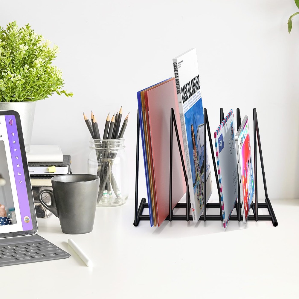 Triangle Desk File Organizer,  - مراجعة Magazine Holder Rack وسعره