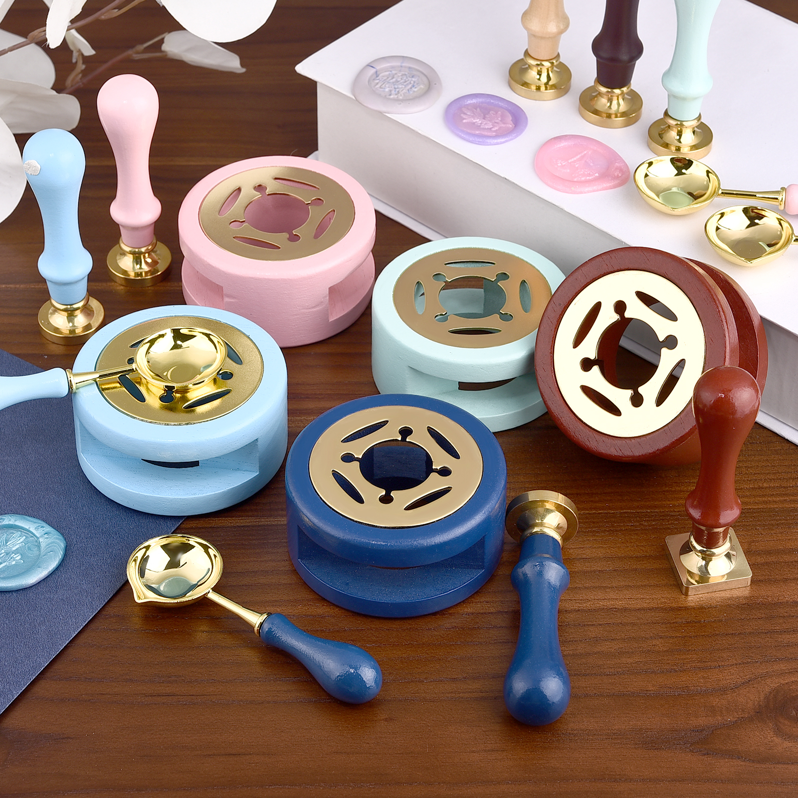 2/3Pcs Set Retro Sealing Wax F - مراجعة Wax Seal Stamp Set وسعره