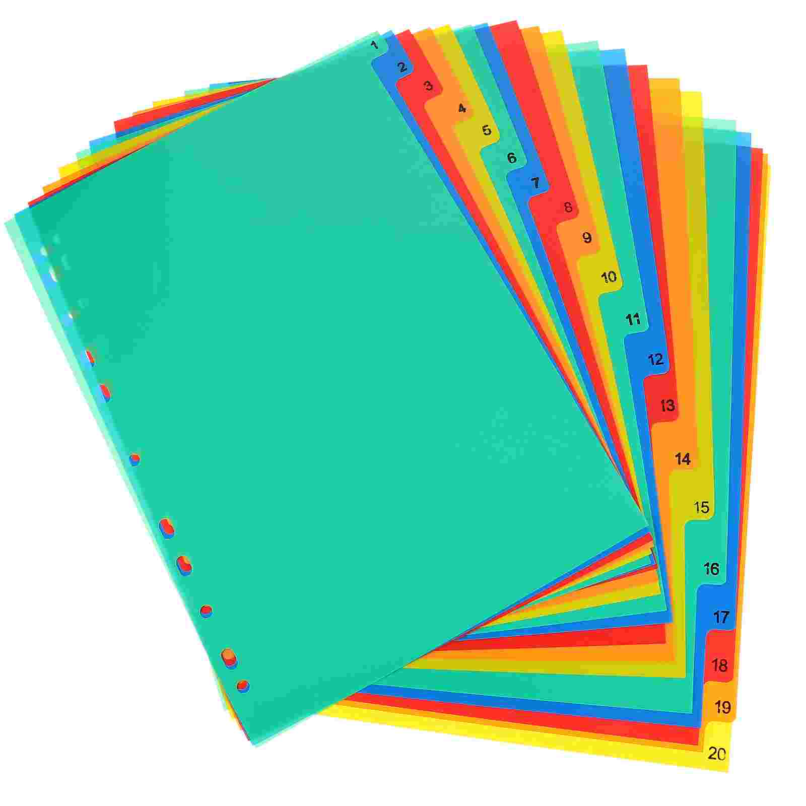 20 Pcs A4 Separated Loose Leaf - مراجعة Tab Divider A4 وسعره