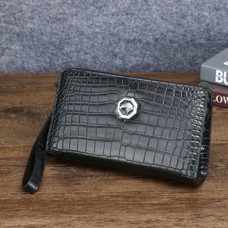 Men's Genuine Leather Clutch B - مراجعة Index Card Holder وسعره
