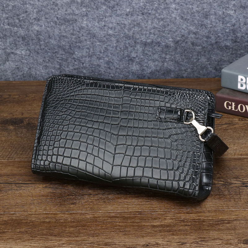 Men's Genuine Leather Clutch B - مراجعة Index Card Holder وسعره