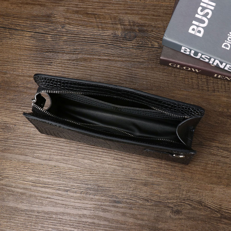 Men's Genuine Leather Clutch B - مراجعة Index Card Holder وسعره