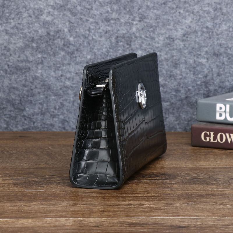 Men's Genuine Leather Clutch B - مراجعة Index Card Holder وسعره