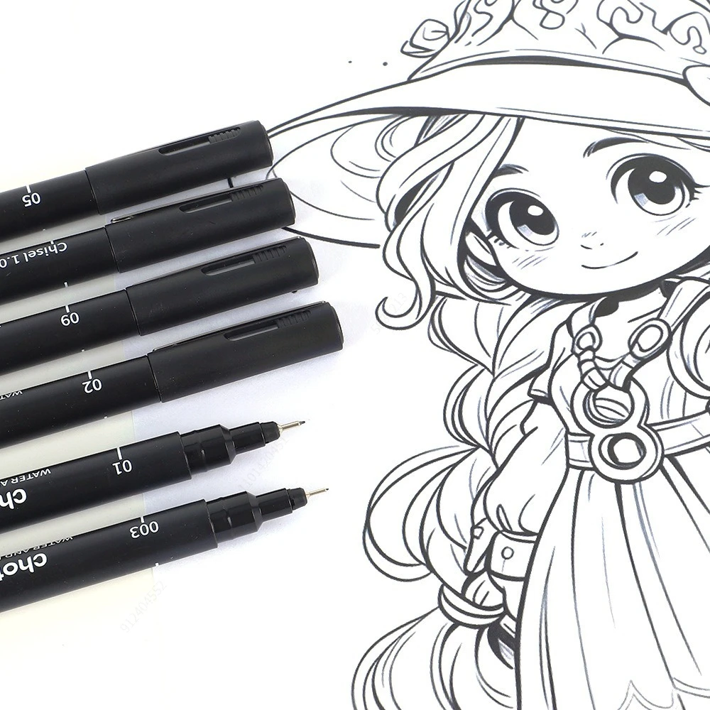 Black Micro Pens,15 Sizes,Wate - مراجعة Correction Pen Fine وسعره