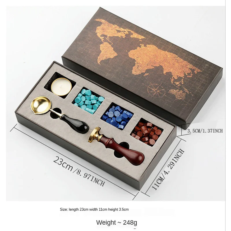 DIY Stamps Wax Seal Box Kit De - مراجعة Wax Seal Stamp Set وسعره