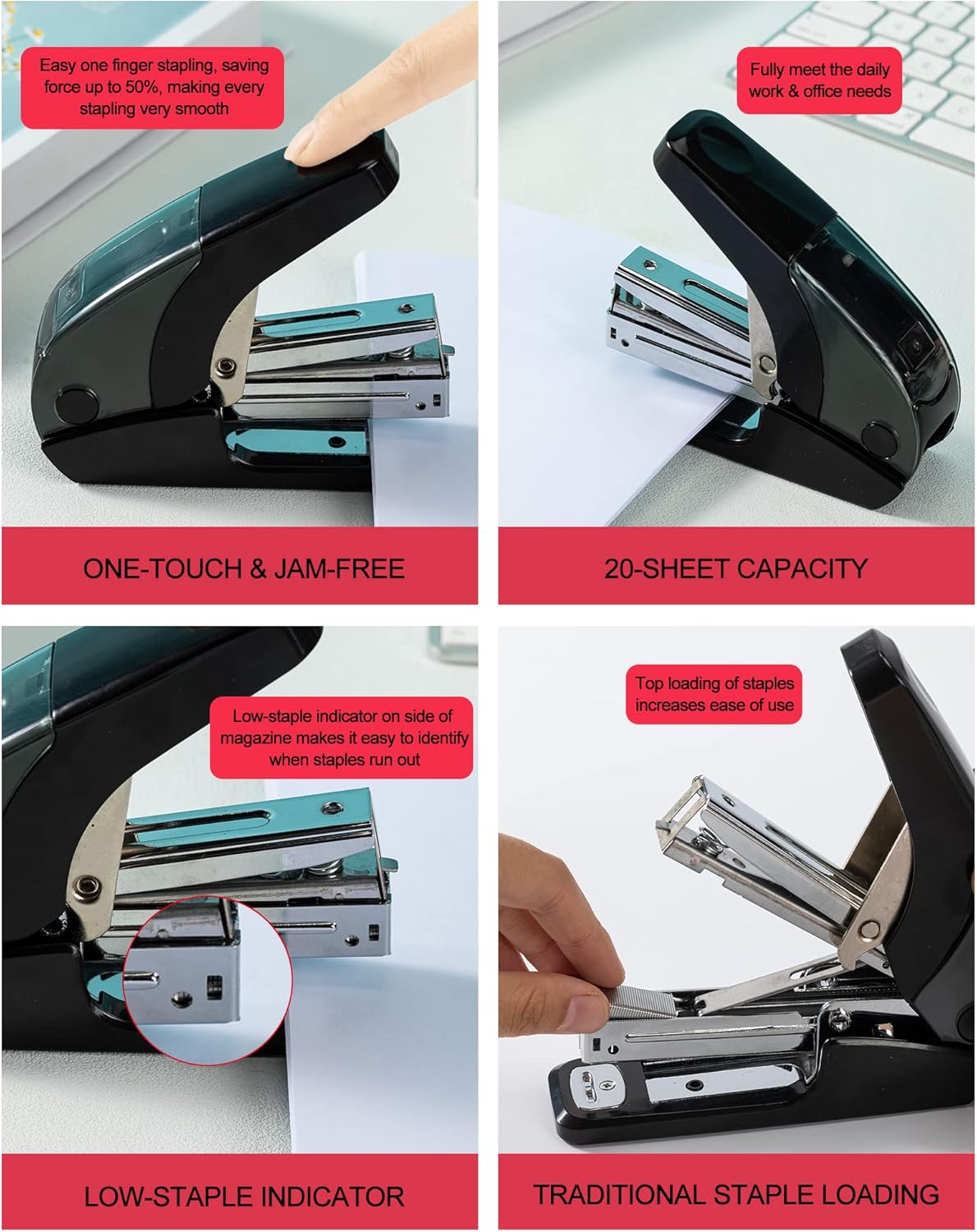 Effortless Standard Stapler Se - مراجعة Stapler Half Strip وسعره