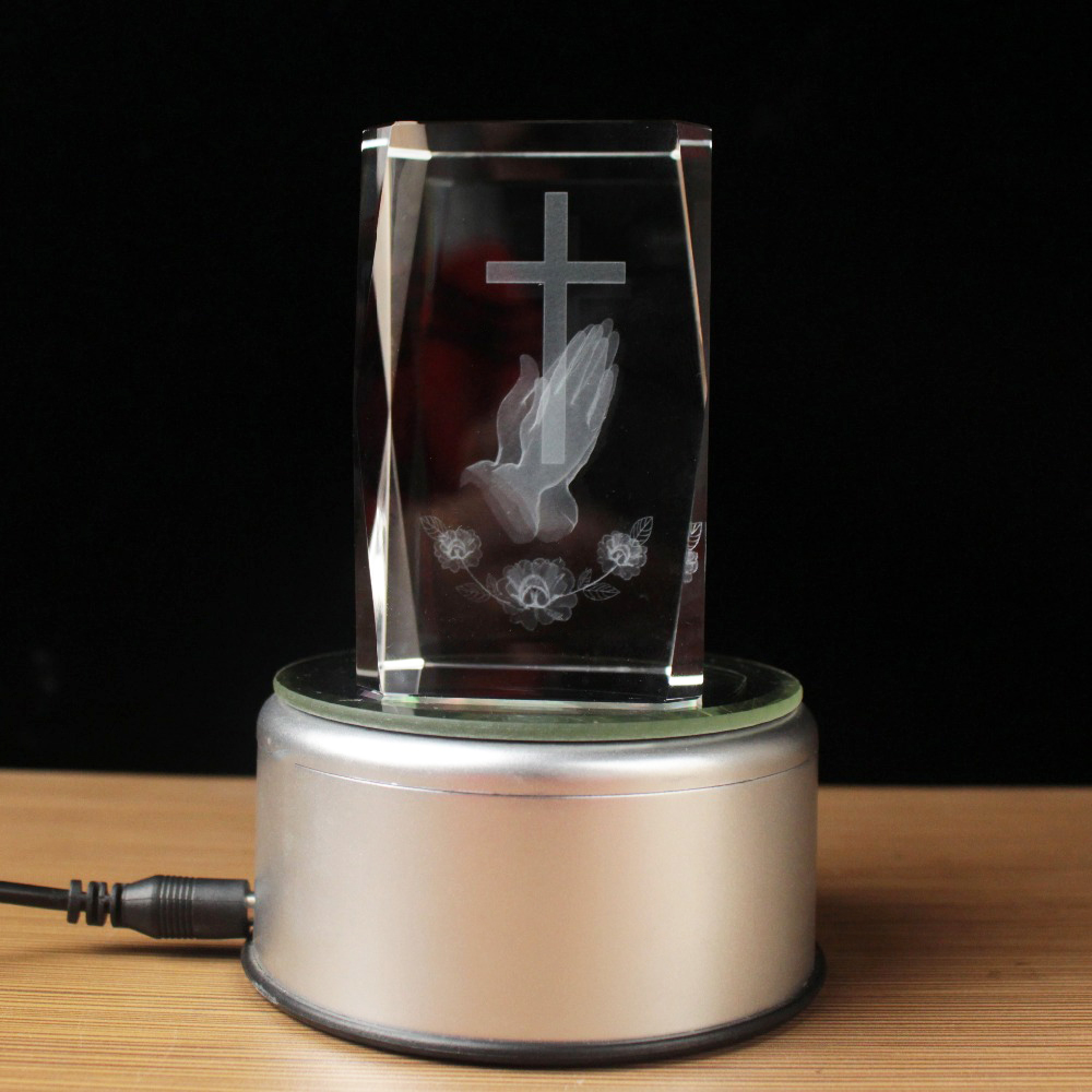 3D Laser Crystal Religious Cub - مراجعة Paper Weight Crystal وسعره