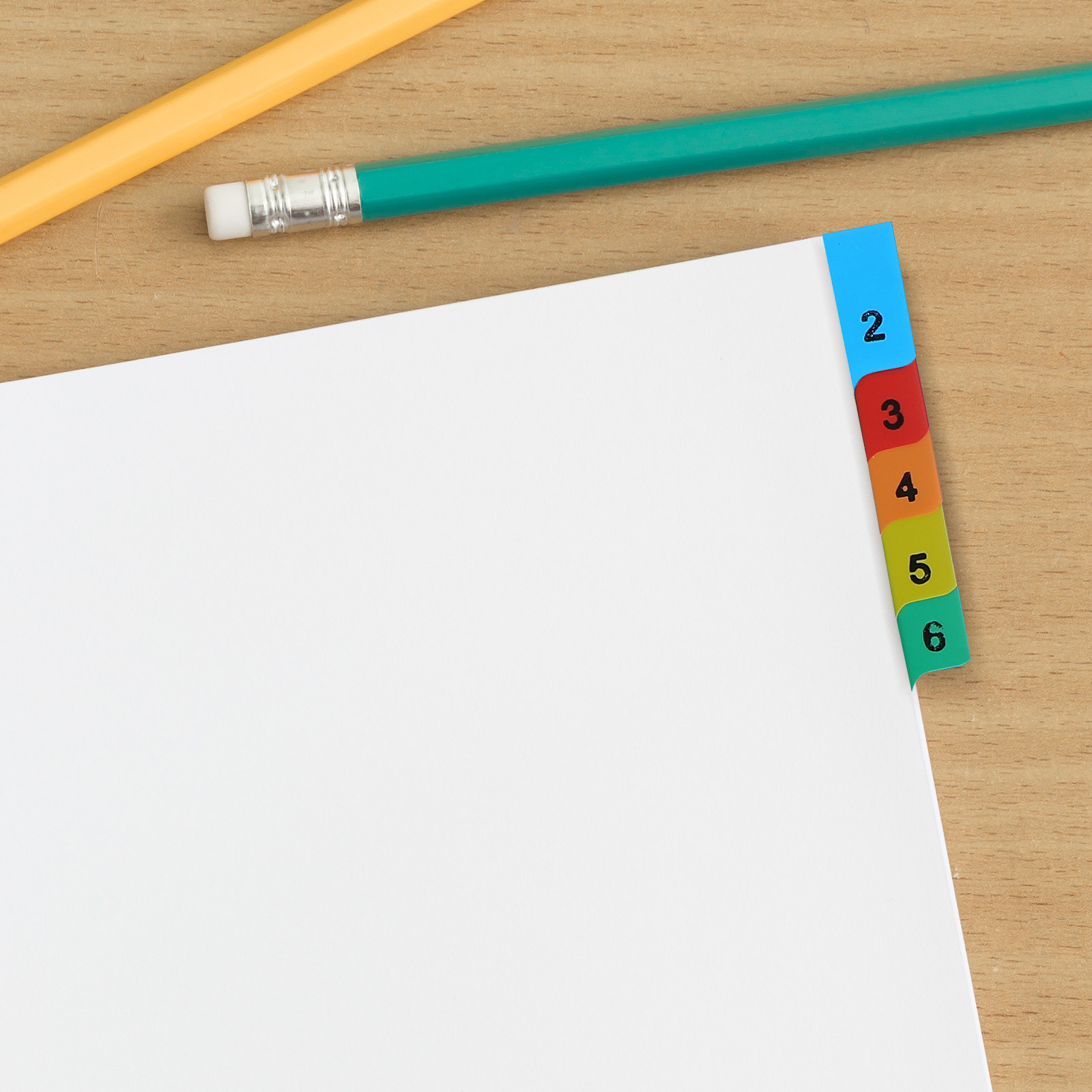 20 Pages A4 Colorful Plastic B - مراجعة Tab Divider A4 وسعره