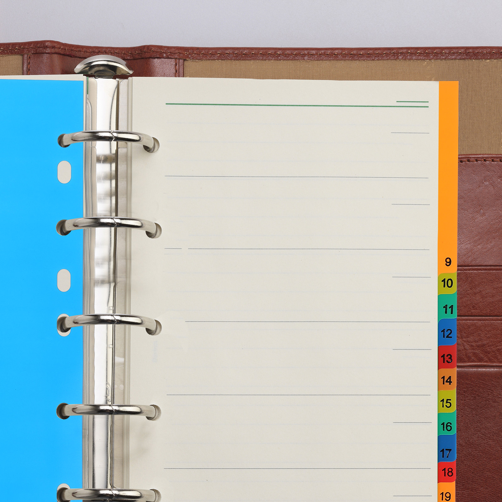 20 Pages A4 Colorful Plastic B - مراجعة Tab Divider A4 وسعره