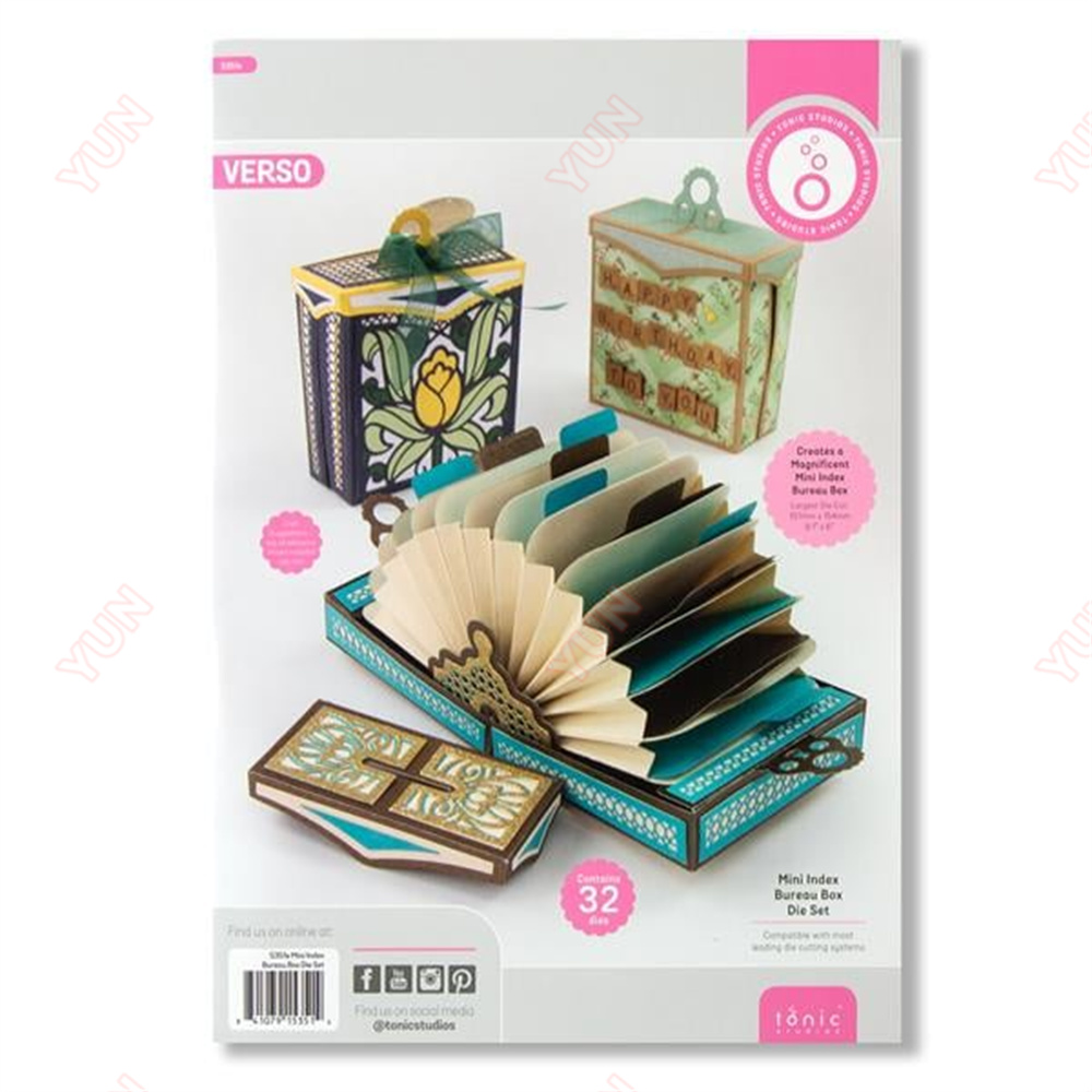 Mini Index Bureau Box Die Set  - مراجعة Card Index Box وسعره