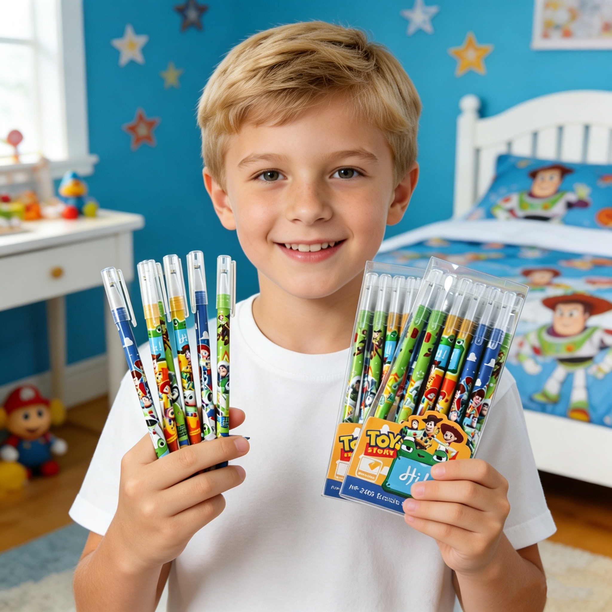 New 6/24pcs Toy Story Magic Er - مراجعة Correction Pen Fine وسعره