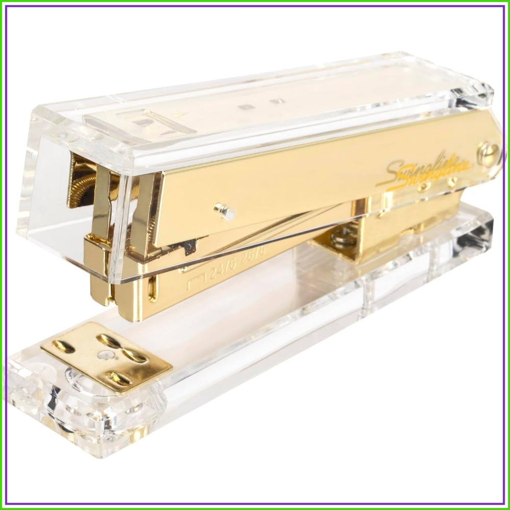 Clear Acrylic Stapler, 20 Shee - مراجعة Stapler Half Strip وسعره