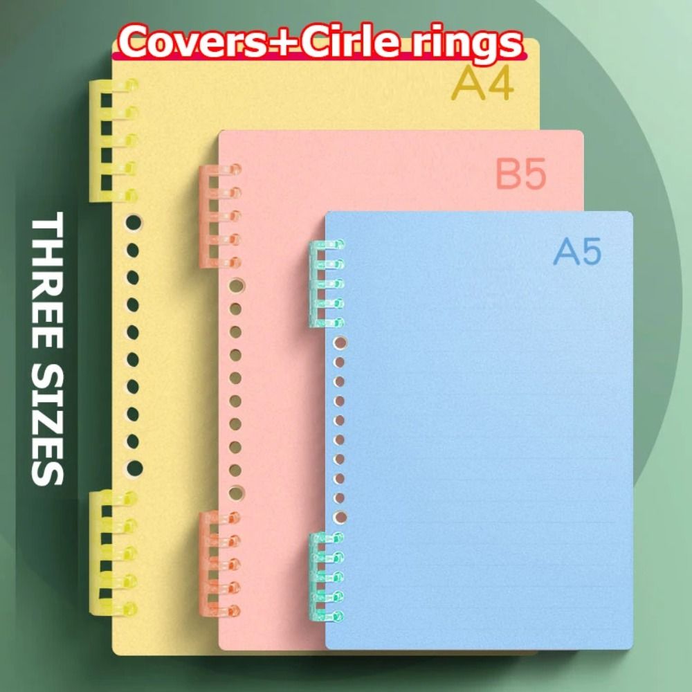4Pcs PP Loose-leaf Book Cover  - مراجعة Binder A4 Lever وسعره