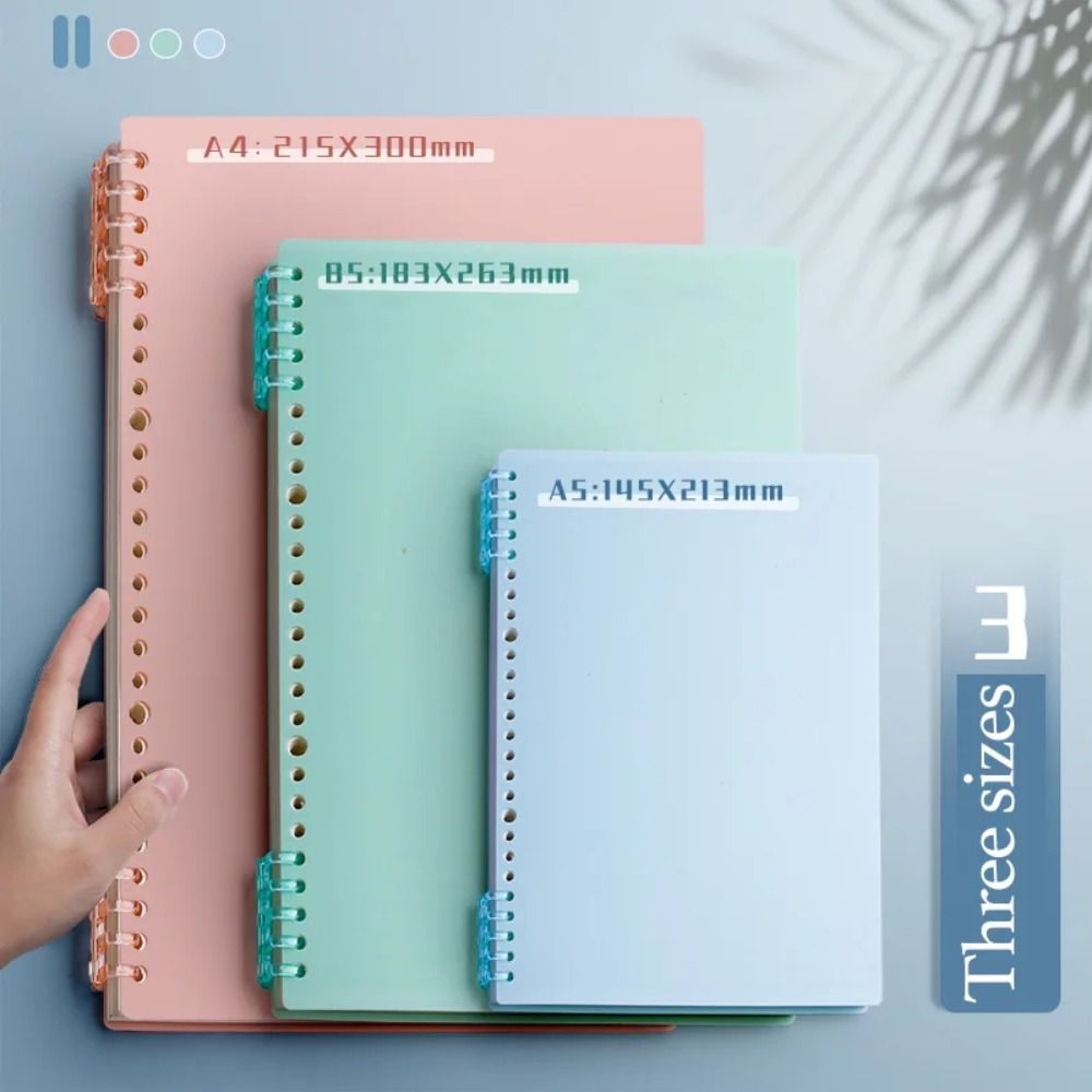4Pcs PP Loose-leaf Book Cover  - مراجعة Binder A4 Lever وسعره