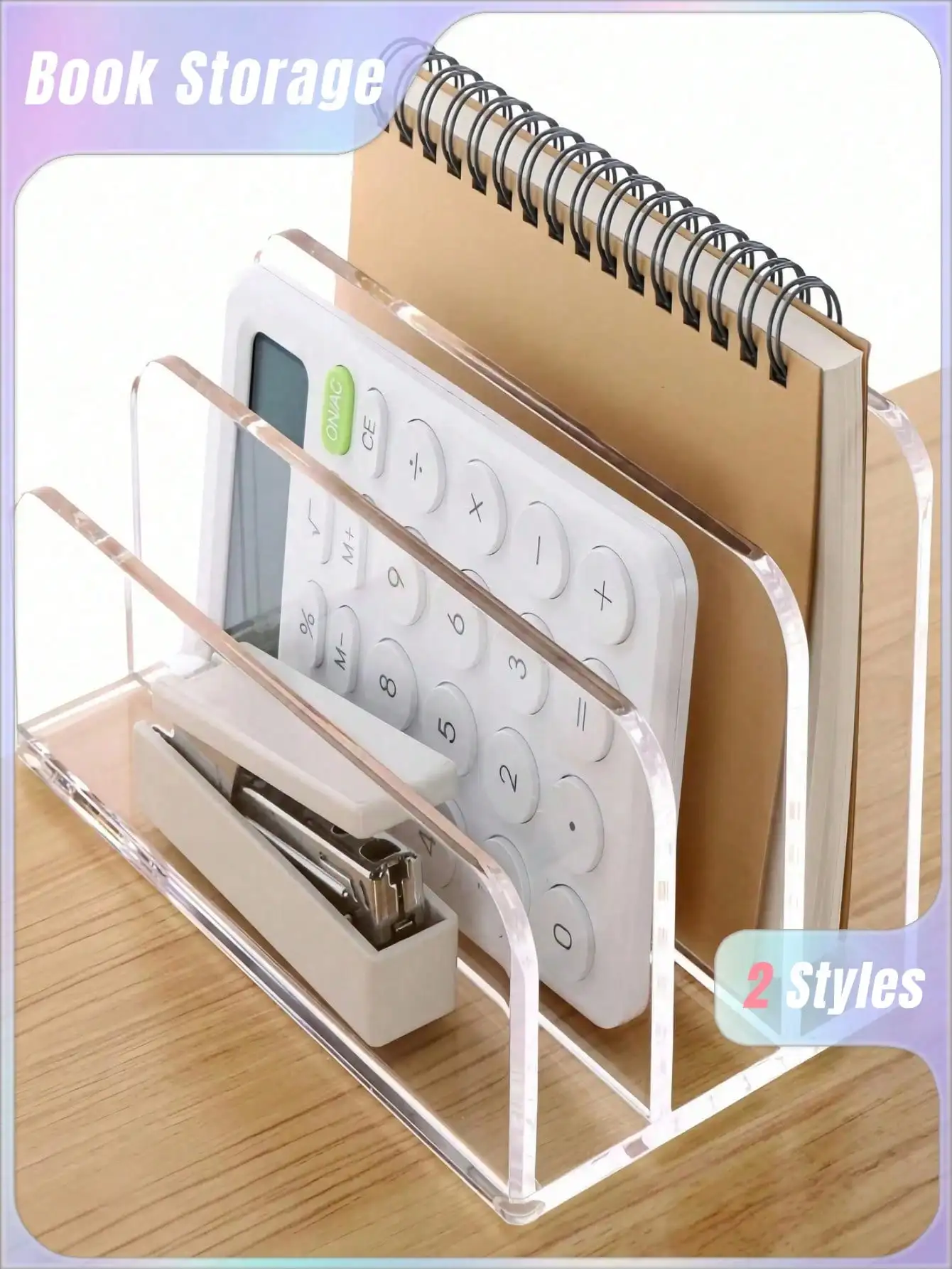 1Pc Acrylic File Folder, Desk  - مراجعة Magazine Holder Rack وسعره
