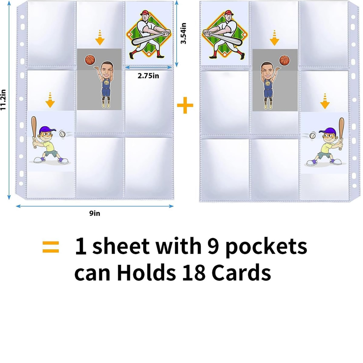 50 Pack 9 Pocket Card Sleeves  - مراجعة Card Index Box وسعره