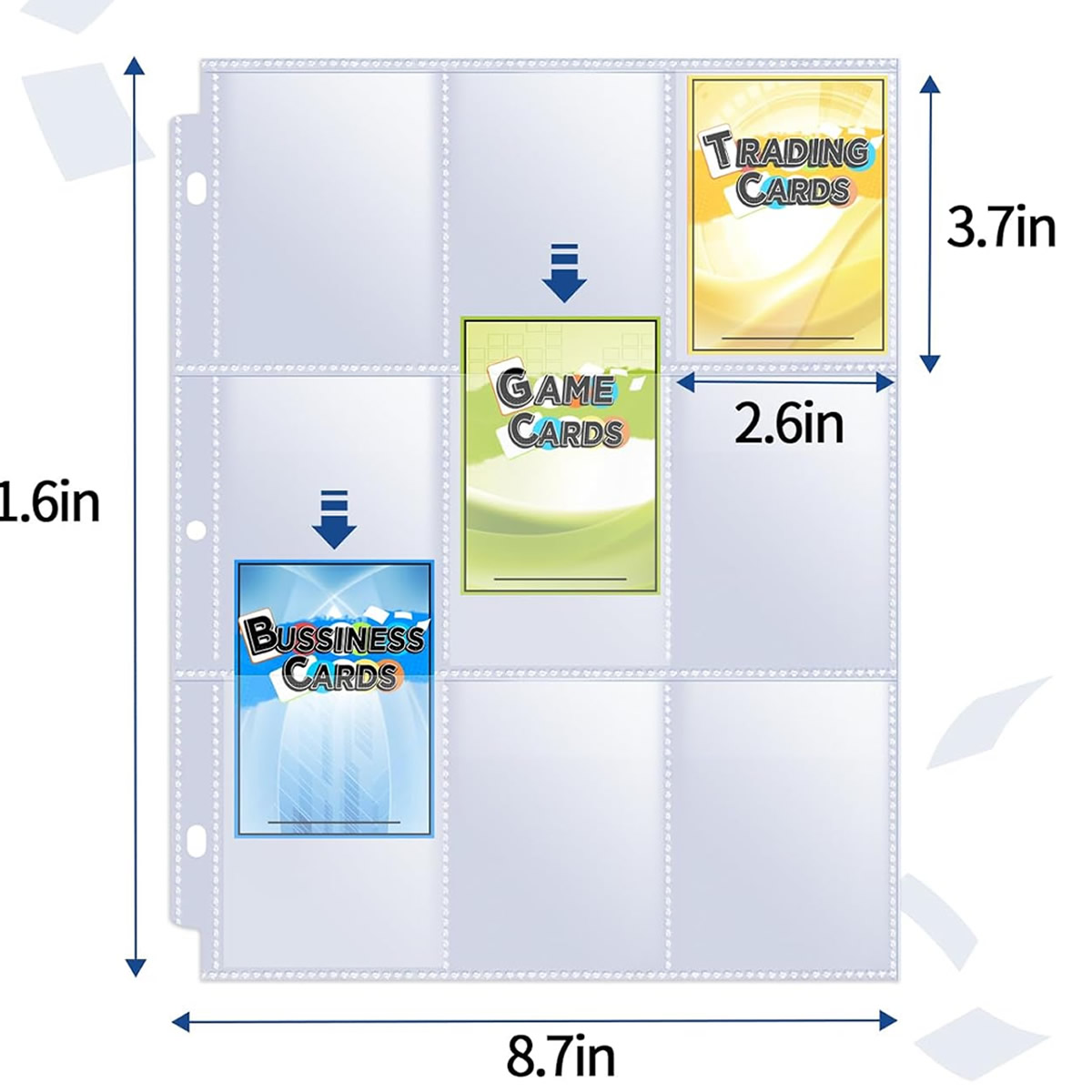 50 Pack 9 Pocket Card Sleeves  - مراجعة Card Index Box وسعره